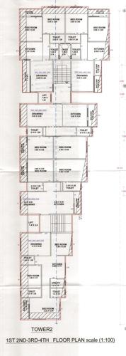  pundalik-heights Cluster Plan from 1st to 4th Floor
