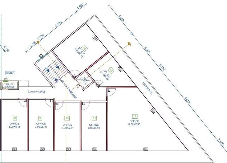  swami vivekanand towers Wing B Cluster Plan 1st Floor