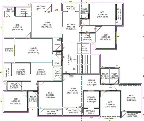 Snowbell Cluster Plan from 1st to 7th Floor snowbell Snowbell Cluster Plan from 1st to 7th Floor
