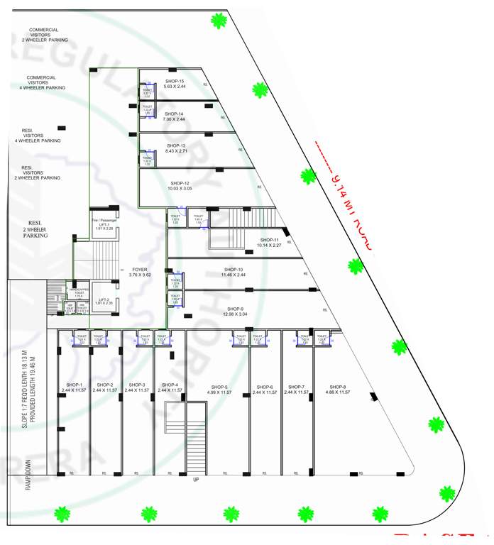  sun shivam Sun Shivam Cluster Plan for ground Floor