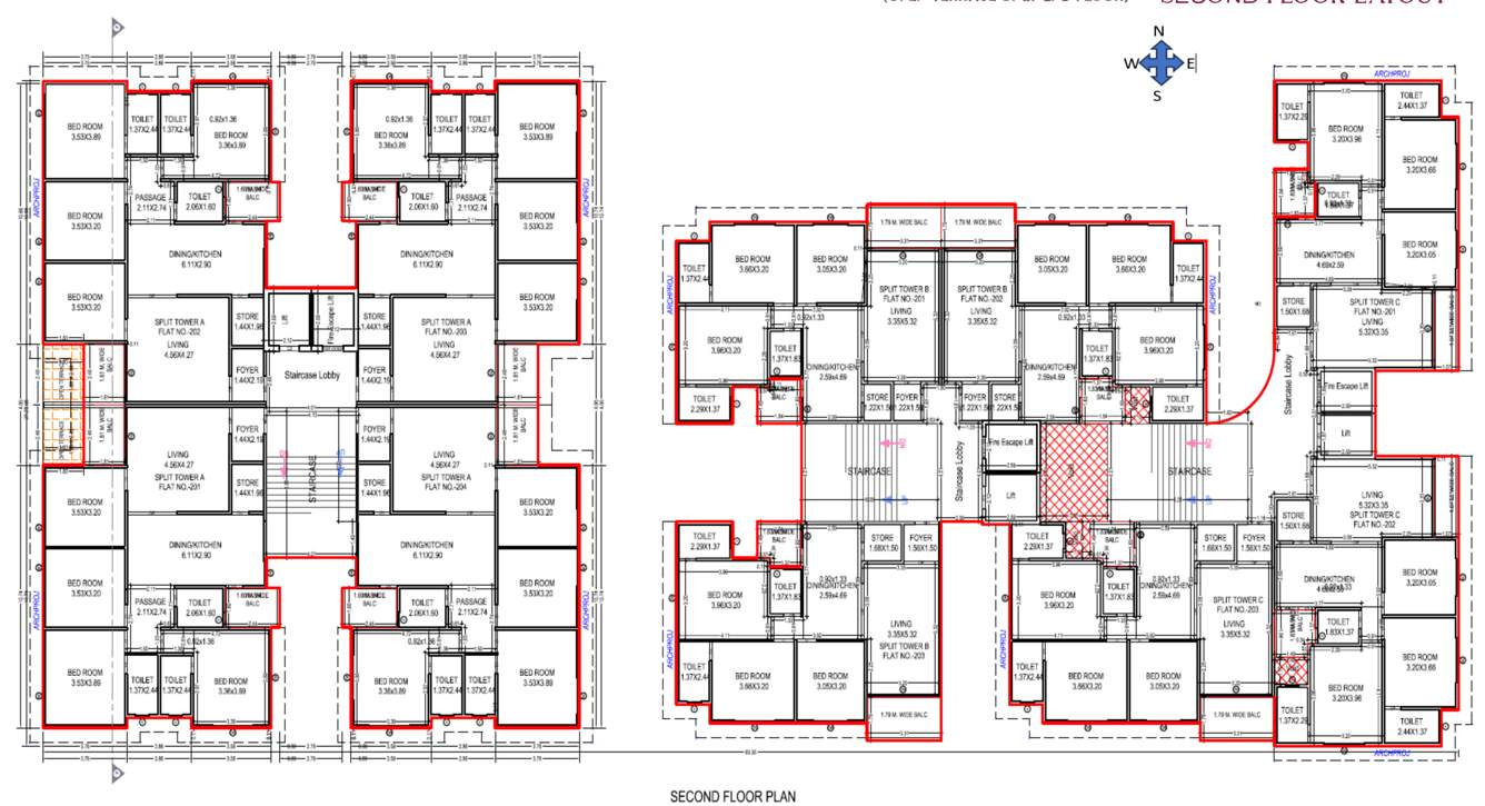  ria grand villa ii Tower B Cluster Plan for 2nd Floor