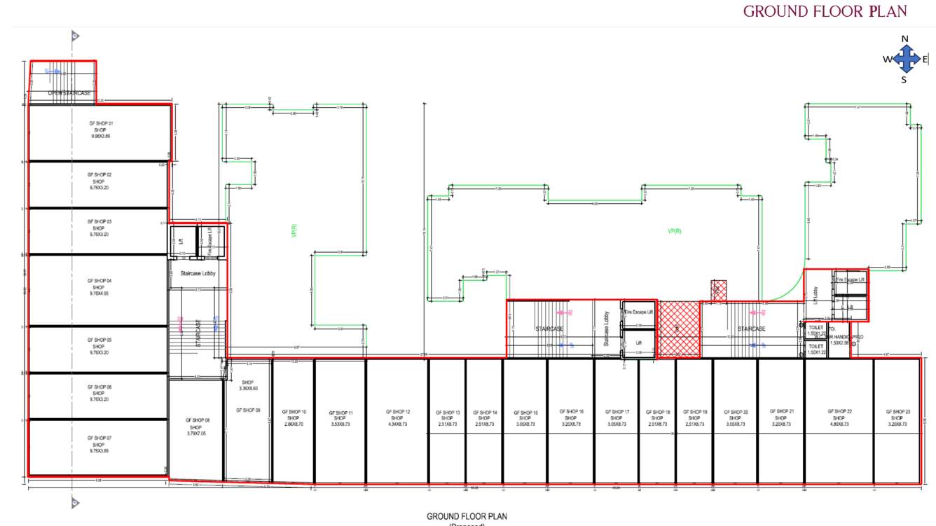 ria grand villa ii Tower C Cluster Plan for ground Floor