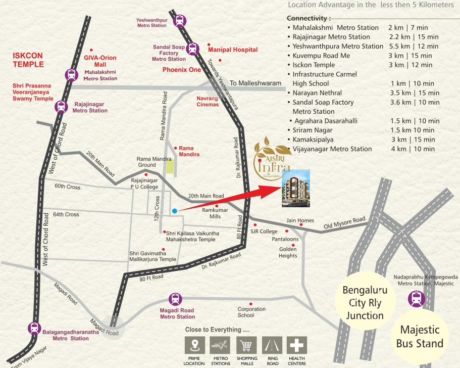  aisiri infra Location Plan
