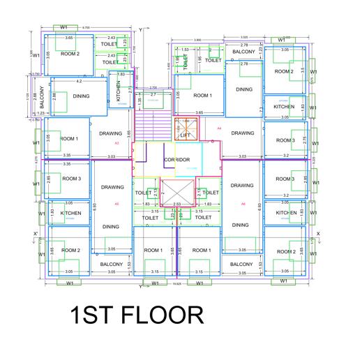 Jagannath Vatika Cluster Plan for 1st Floor vatika Jagannath Vatika Cluster Plan for 1st Floor
