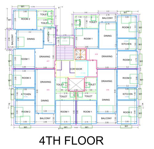 Jagannath Vatika Cluster Plan for 4th Floor vatika Jagannath Vatika Cluster Plan for 4th Floor