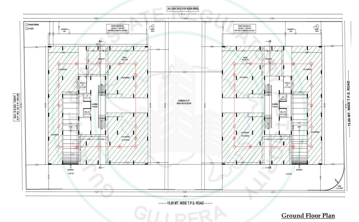  fortune vistara A Cluster Plan for ground Floor