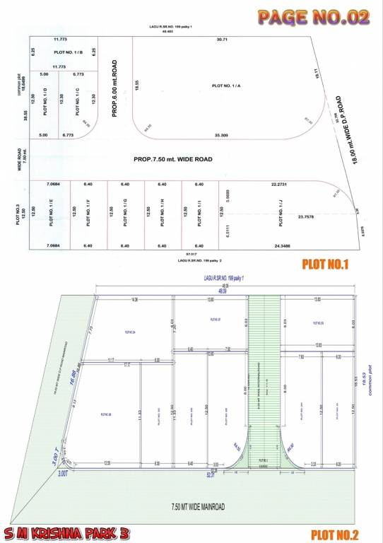 sm krishna park 3 Layout Plan