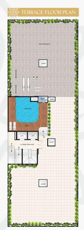 shubh arena Shubh Arena Block 1 Cluster Plan from 1st to 12th Floor
