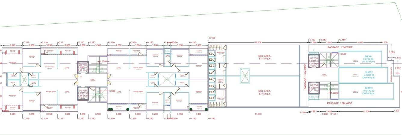  madhavam heights Cluster Plan 1st Floor