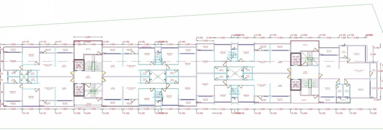  madhavam heights Cluster Plan 8th Floor