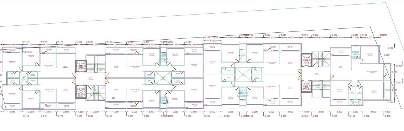  madhavam heights Cluster Plan from 2nd to 9th Floor