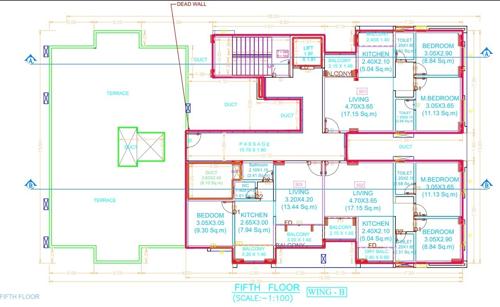 Shiv Tirth Heights B Wing Cluster Plan 5th Floor shiv-tirth-heights Shiv Tirth Heights B Wing Cluster Plan 5th Floor