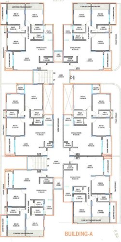  krishna-suman Building A Cluster Plan from 1st to 6th Floor