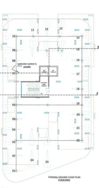 krishna suman Building B Cluster Plan Ground Floor