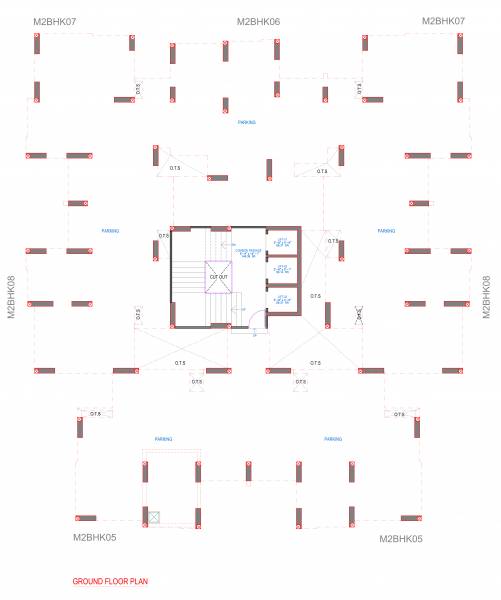  riviera-phase-5 Tower B Cluster Plan for ground Floor