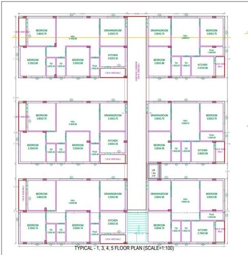  sree-gayathri-homes Cluster Plan from 1st to 5th Floor