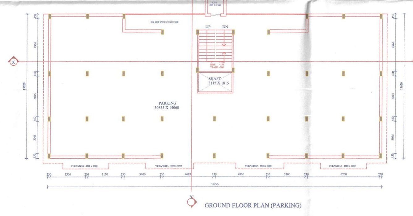 dev bhoomi royal homes Block C Cluster Plan for ground Floor