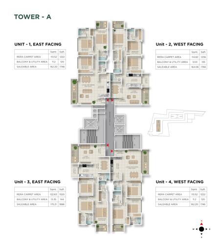  eastfield TOWER A Cluster Plan from 1st to 25th Floor