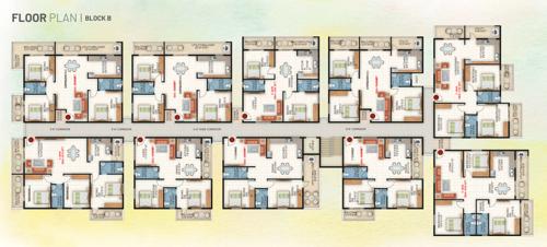  kanaka-paradise Tower B Cluster Plan from 1st to 4th Floor