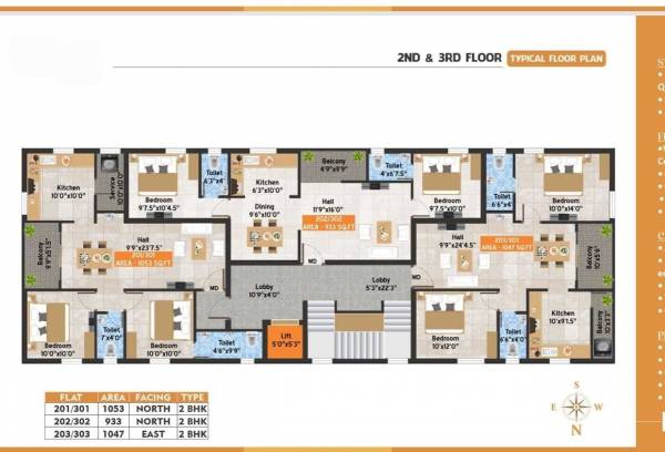  vishaka Vishaka Cluster Plan from 2nd to 3rd Floor