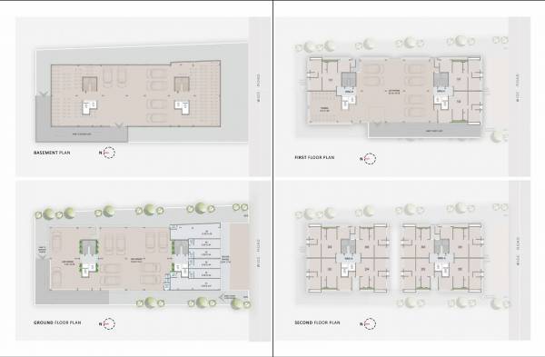 A Cluster Plan from 1st to 2nd Floor aradhna-heights A Cluster Plan from 1st to 2nd Floor