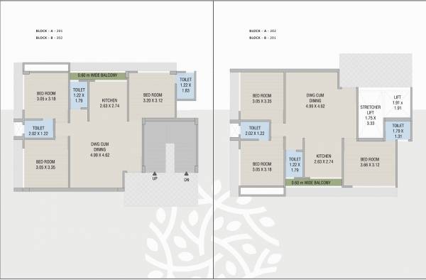 A Cluster Plan from 3rd to 4th Floor aradhna-heights A Cluster Plan from 3rd to 4th Floor