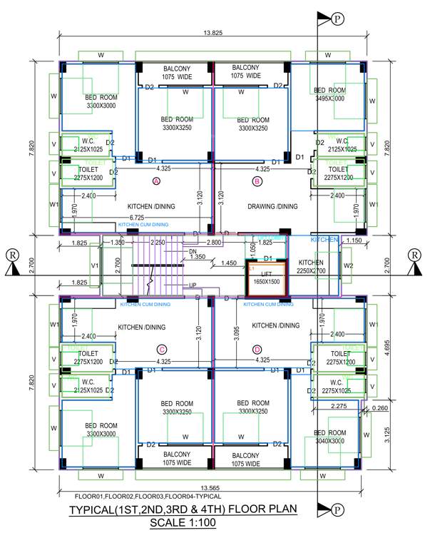  pearl exotica Pearl Exotica Cluster Plan from 1st to 4th Floor