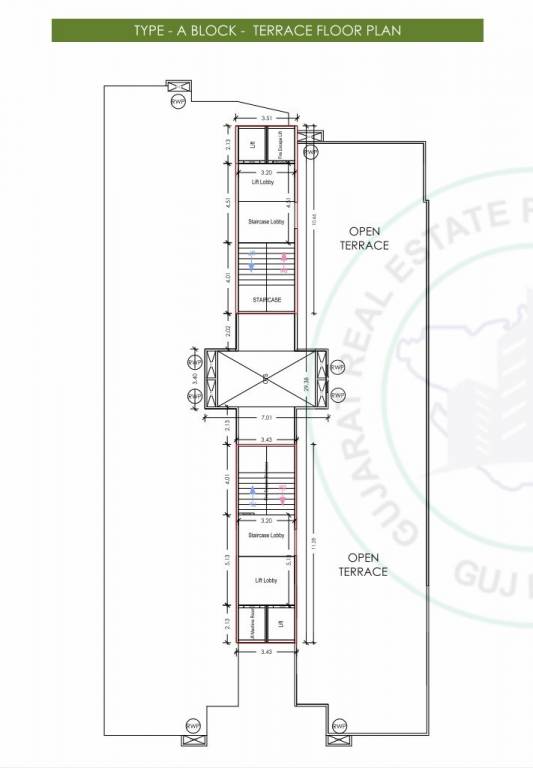bansidhar heights Block A Cluster Plan Terrace