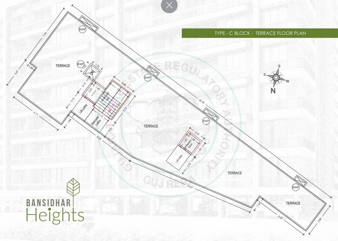 bansidhar heights Block C Cluster Plan Terrace