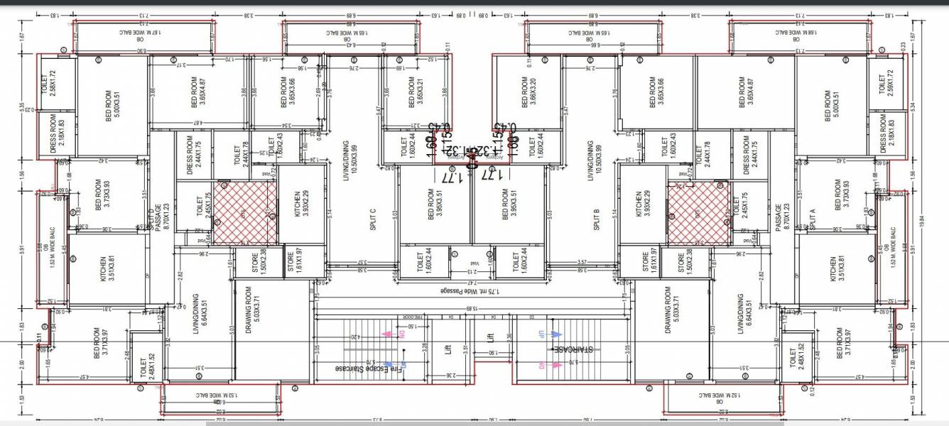  dwaper green Cluster Plan from 1st to 8th Floor