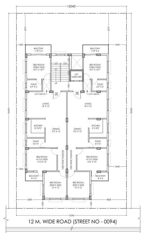  akal co operative Akal Co operative Cluster Plan from 1st to 4th Floor