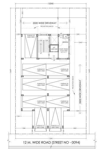  akal-co-operative Akal Co operative Cluster Plan from 1st to 4th Floor