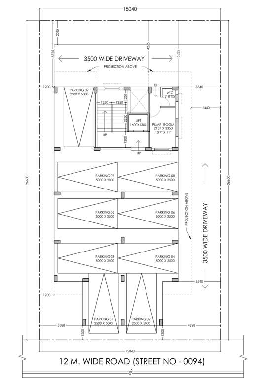  akal co operative Akal Co operative Cluster Plan from 1st to 4th Floor