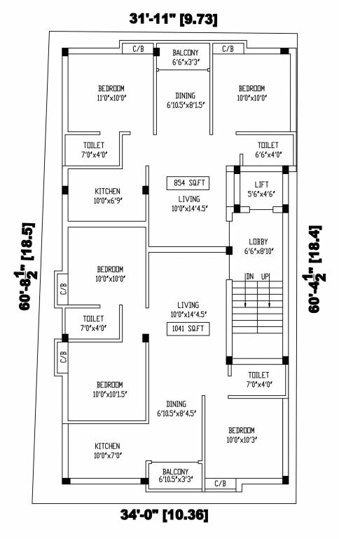  durga flats Durga Flats Cluster Plan from 1st to 3rd Floor