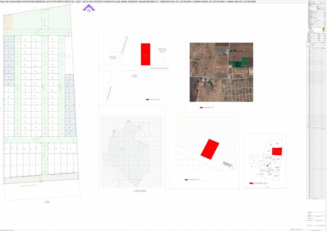 red hills Layout Plan