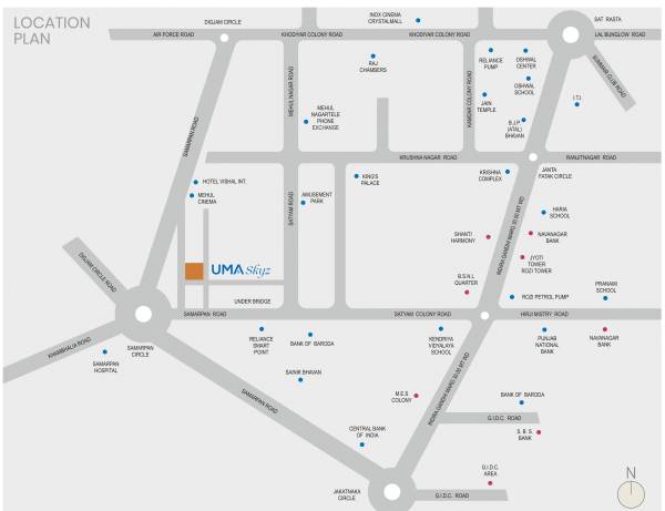 Location Plan uma-skyz Location Plan