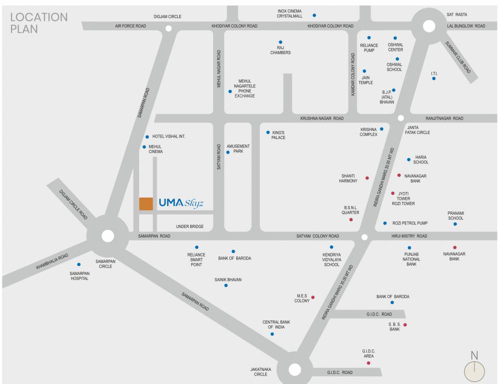  uma skyz Location Plan