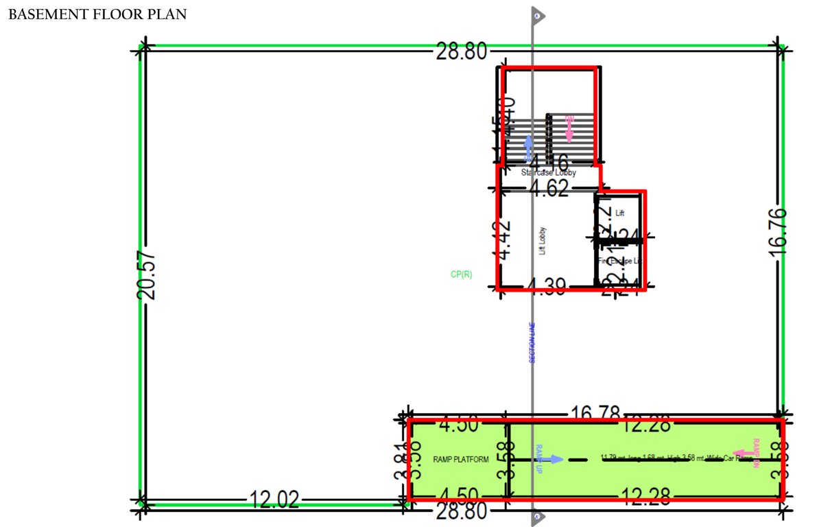 sumukh township phase 1 a3 A3 Building Cluster Plan for Basement Floor Plan