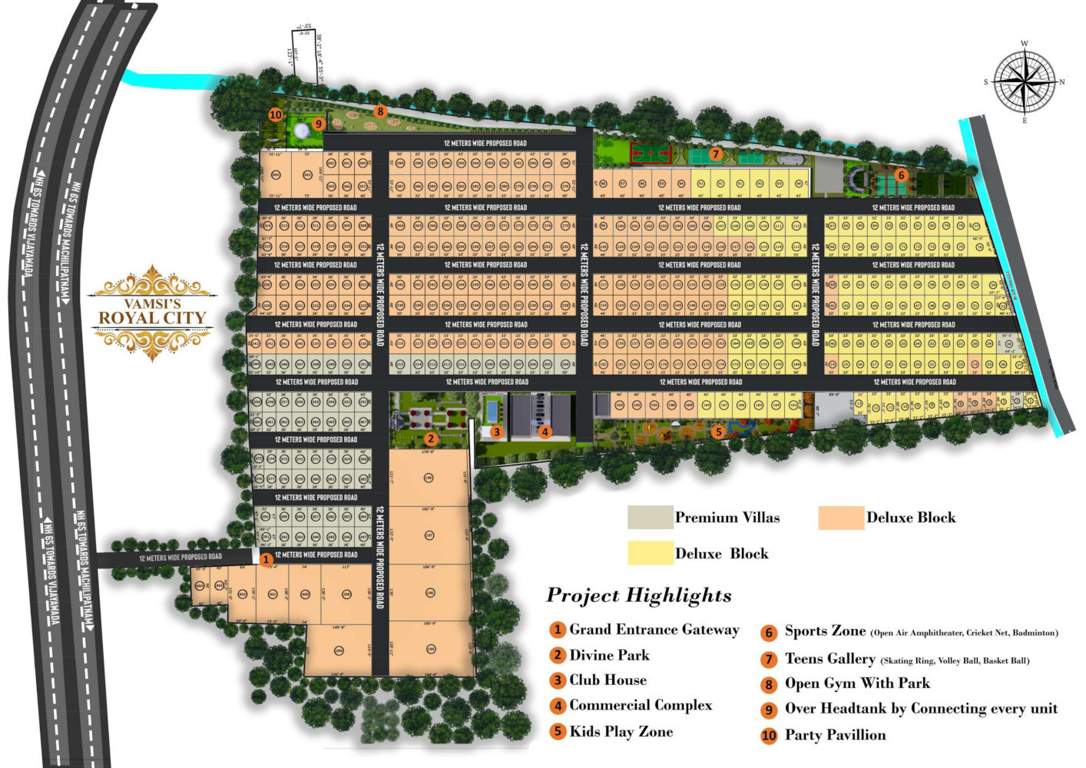 leela vamsi s royal city Layout Plan