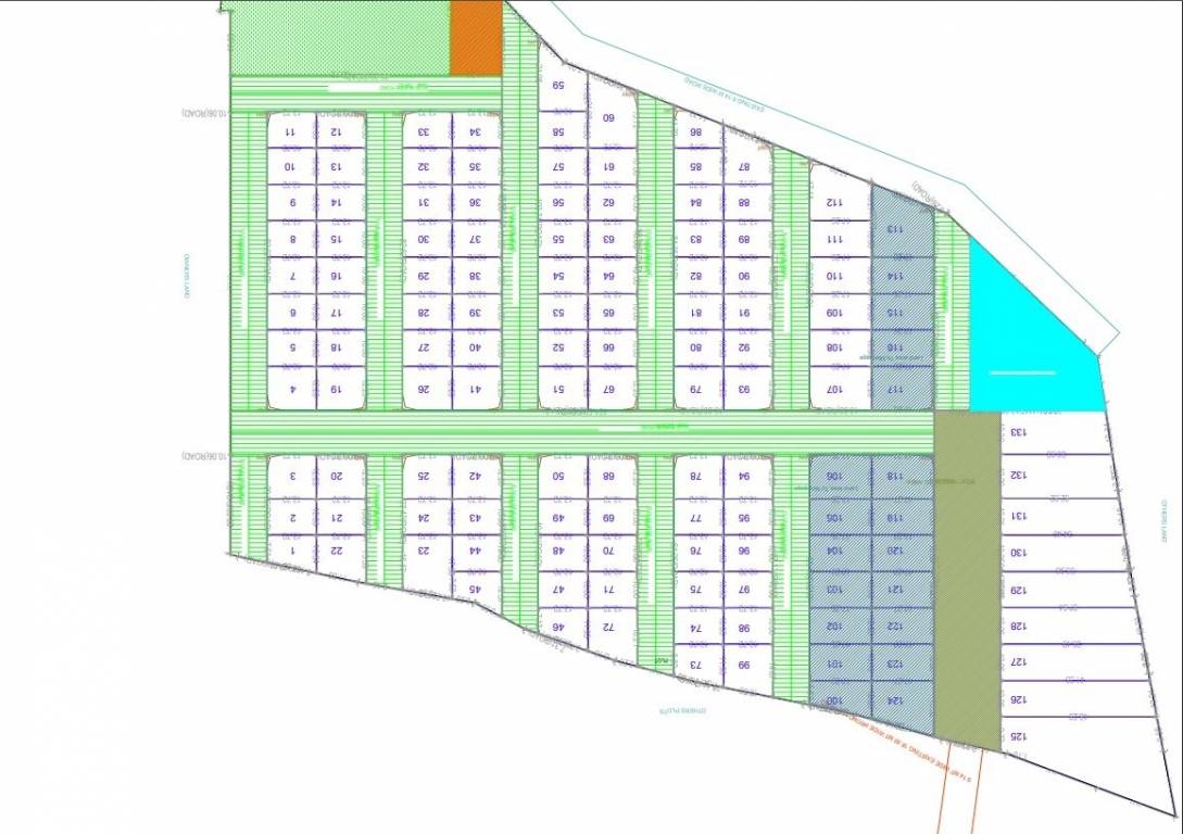 brundavan hitech city Layout Plan