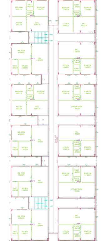 sai mantara towers Cluster Plan from 1st to 5th Floor