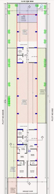  husna heights Block A Cluster Plan for ground Floor