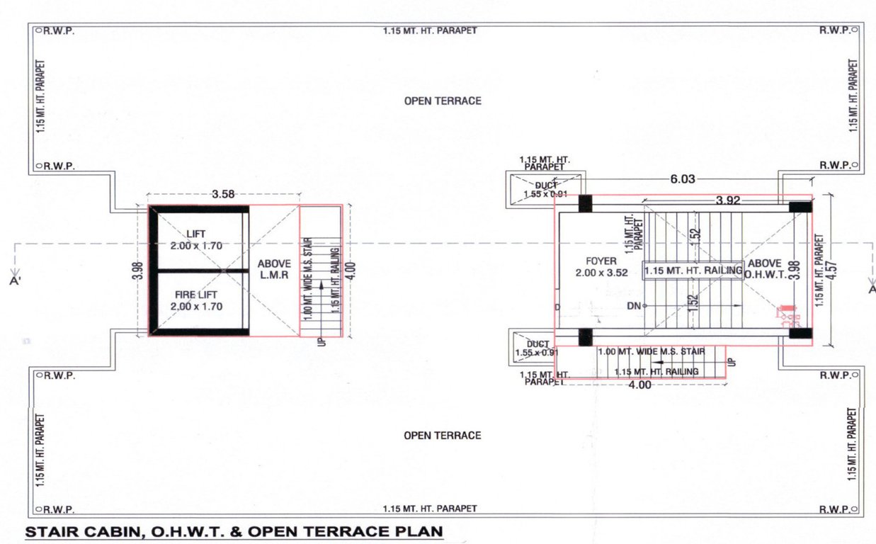  adarshnagar Tower A Cluster Plan For Terrace
