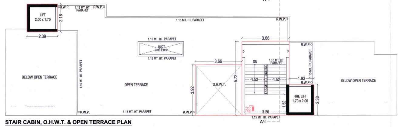  adarshnagar Tower A1 Cluster Plan For Terrace