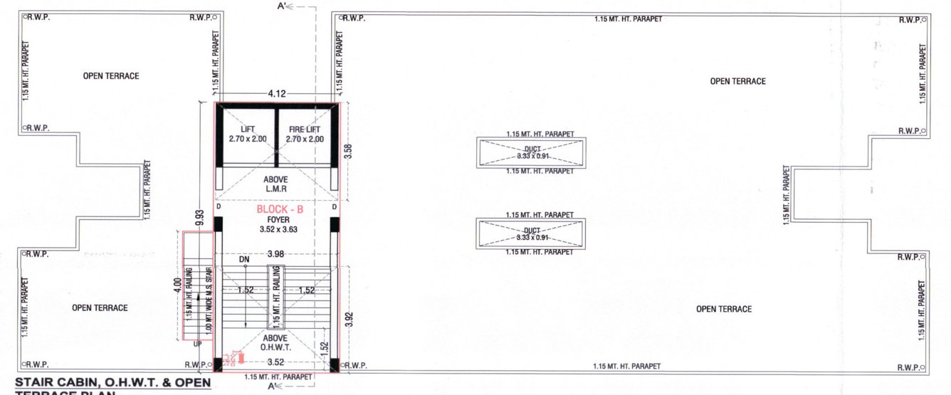  adarshnagar Tower B Cluster Plan For Terrace