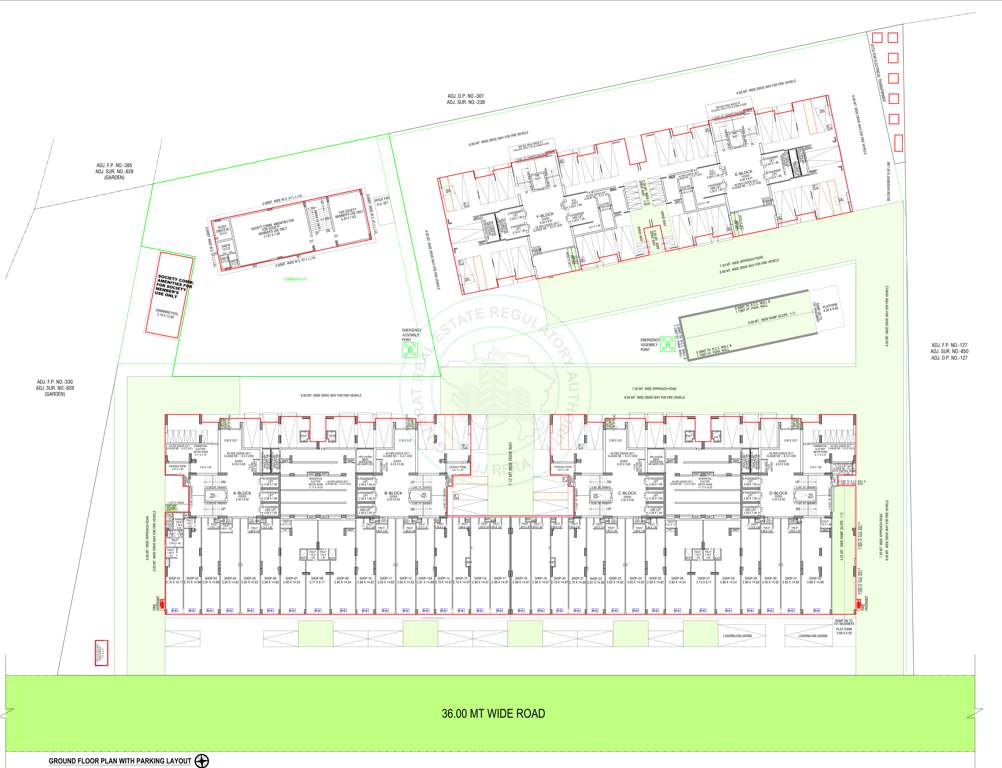  orchid finsbury Tower A Cluster Plan for ground parkingFloor