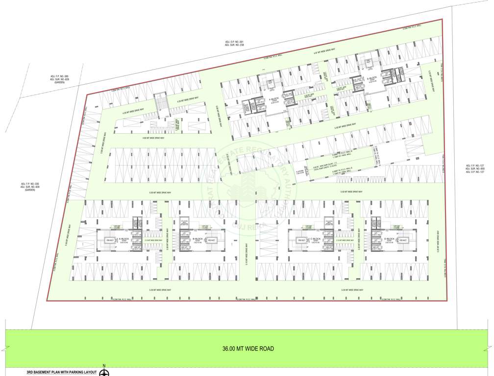  orchid finsbury Tower Tower A B C D E F Cluster Plan for terrace Floor Cluster Plan for basement Floor