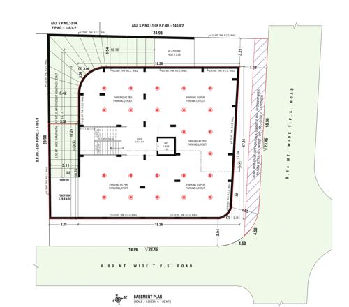  new-panchshil-apartment-owners-association Block A Cluster Plan for Basmenet Floor