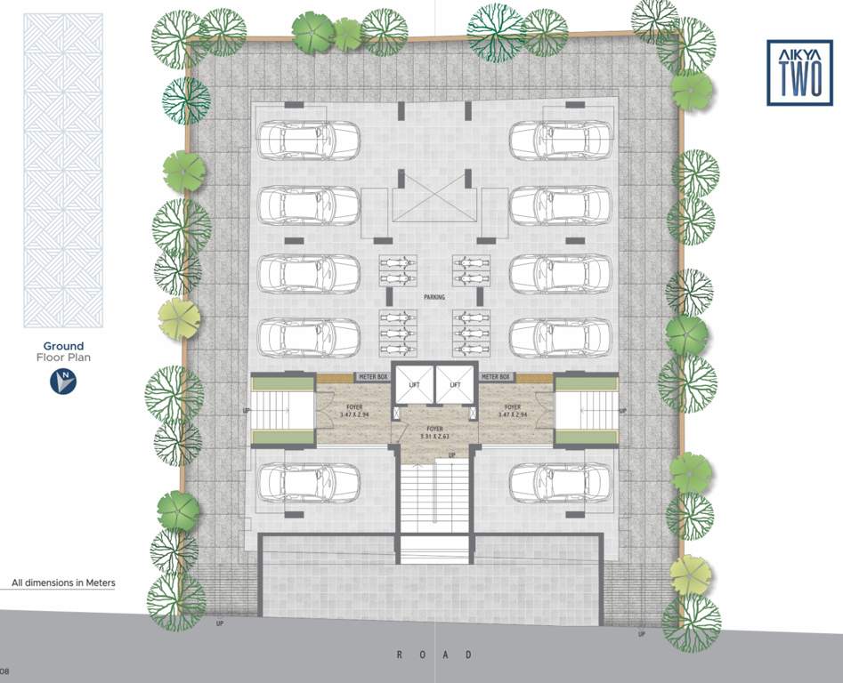  aikya two Aikya Two Cluster Plan for ground Floor