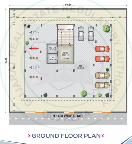  oliz-homes Oliz Homes Cluster Plan for ground Floor